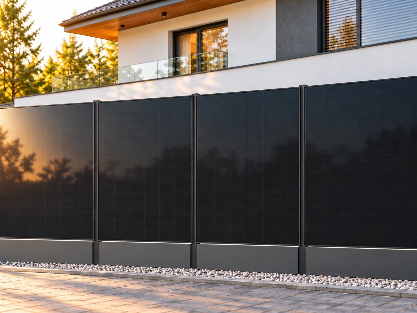Visualisierung: SO2 mit vertikalen PV-Modulen